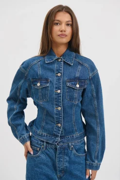 Violet Denim Jacket Denver Blue