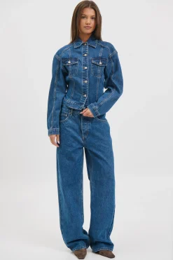 Violet Denim Jacket Denver Blue