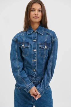 Violet Denim Jacket Denver Blue