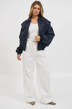 Vista Bomber Washed Navy