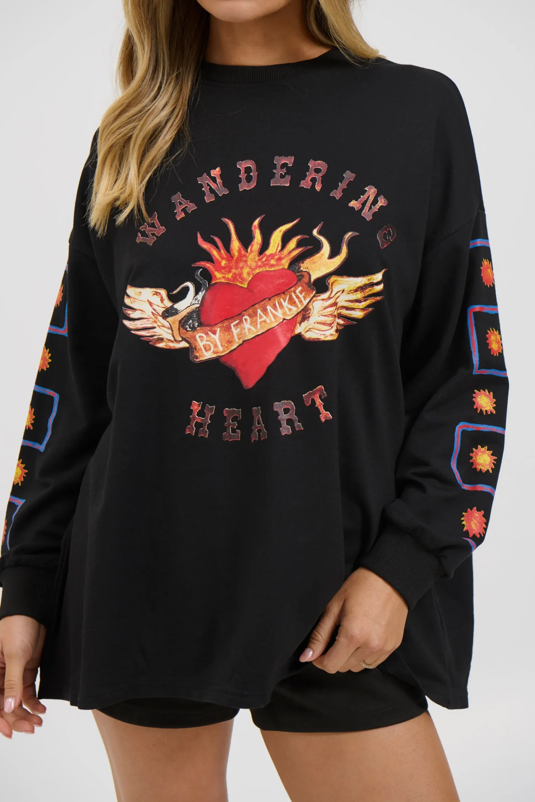 Wandering Hearts Top Black