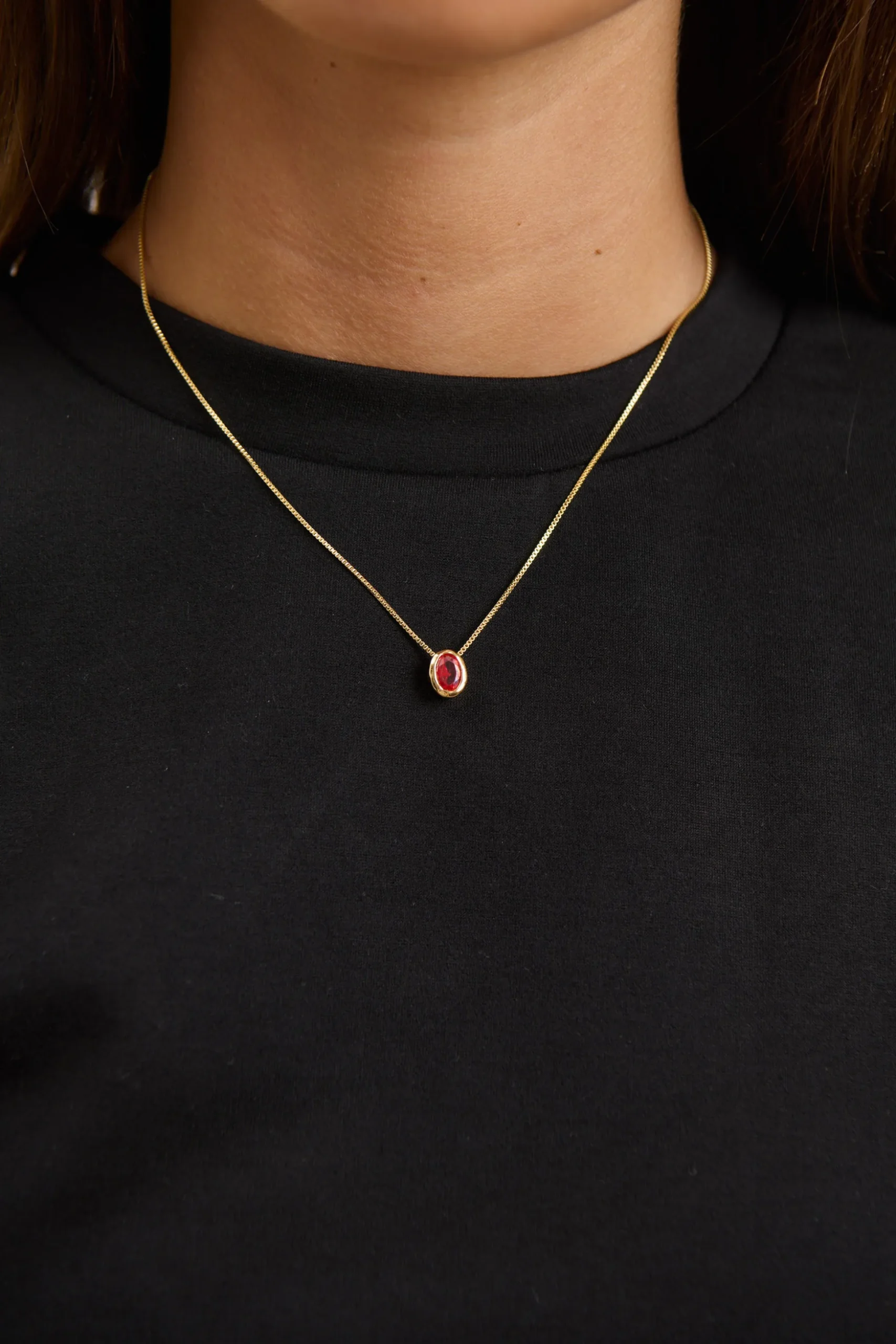 Willow Birthstone Necklace January