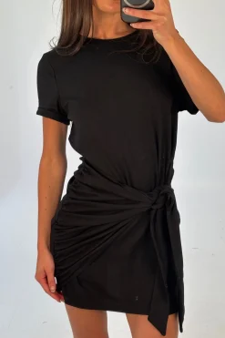 Winnie Shirt Dress Black