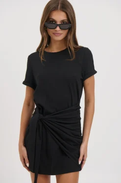 Winnie Shirt Dress Black