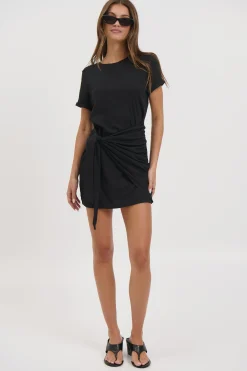 Winnie Shirt Dress Black