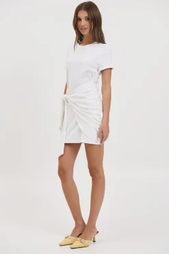 Winnie Shirt Dress White