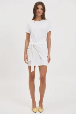 Winnie Shirt Dress White