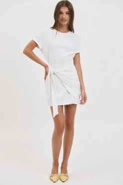 Winnie Shirt Dress White
