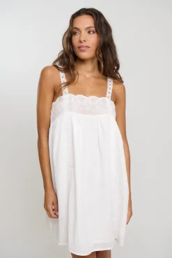 Wynter Lace Mini Dress White