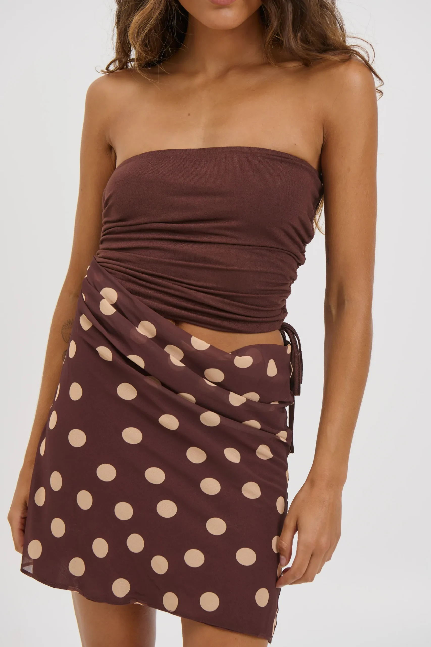 Zaria Mini Dress Chocolate