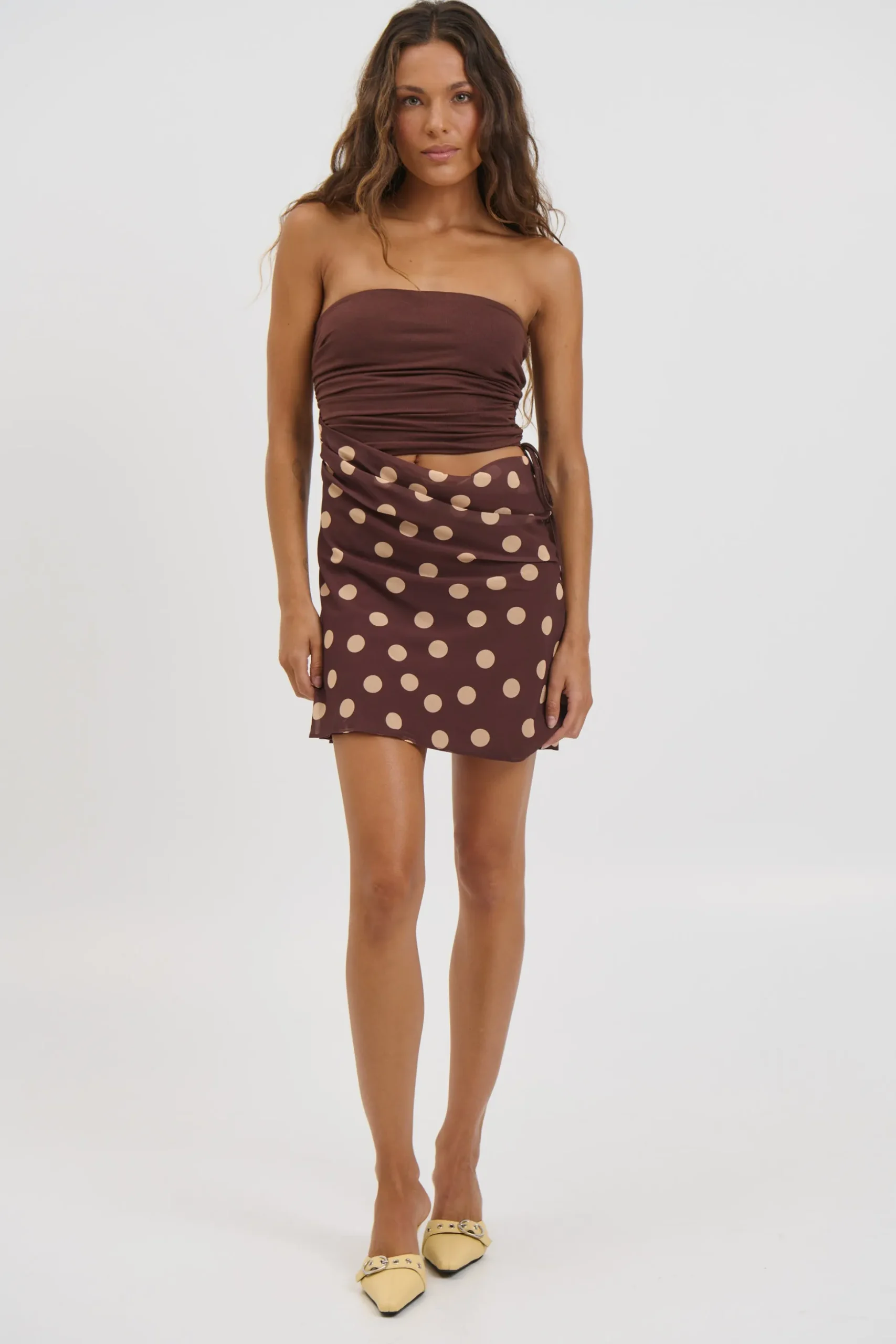 Zaria Mini Dress Chocolate