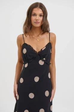 Zhali Midi Dress Black