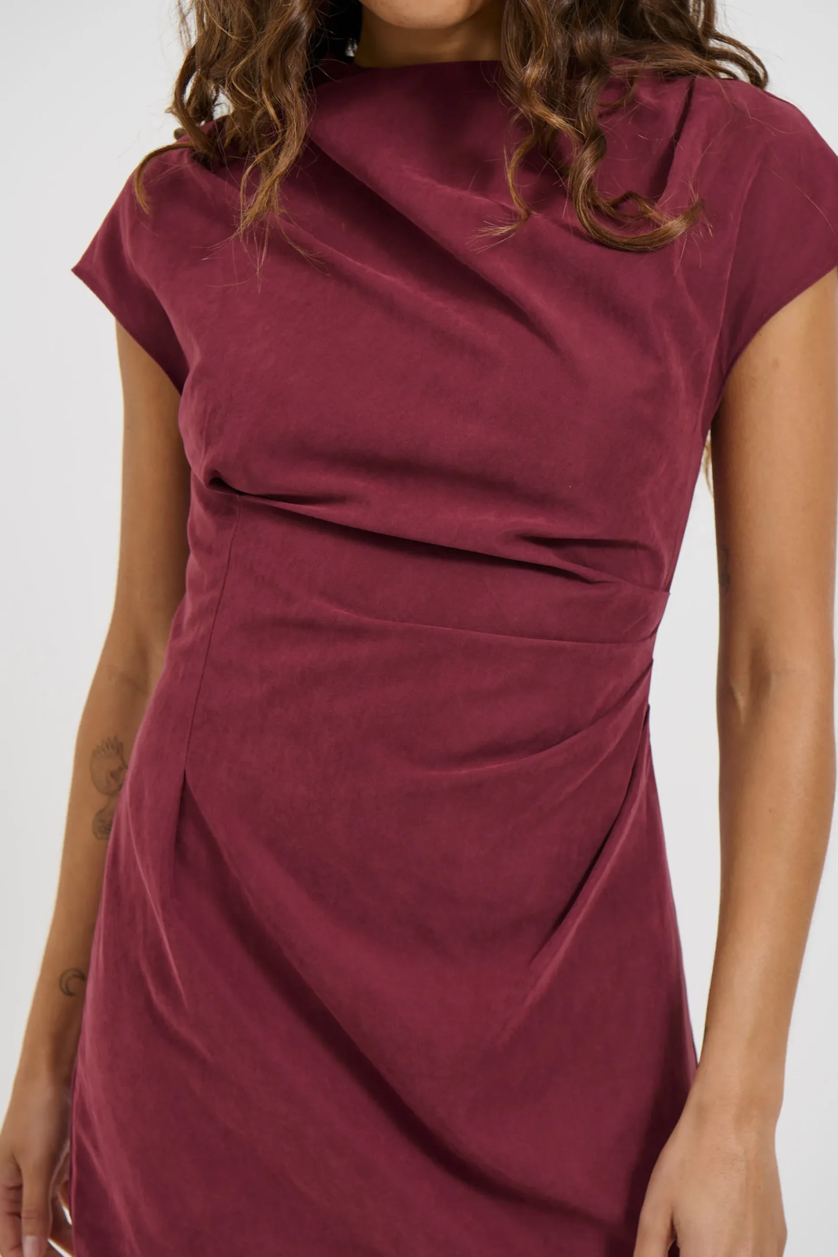 Ziah Mini Dress Wine