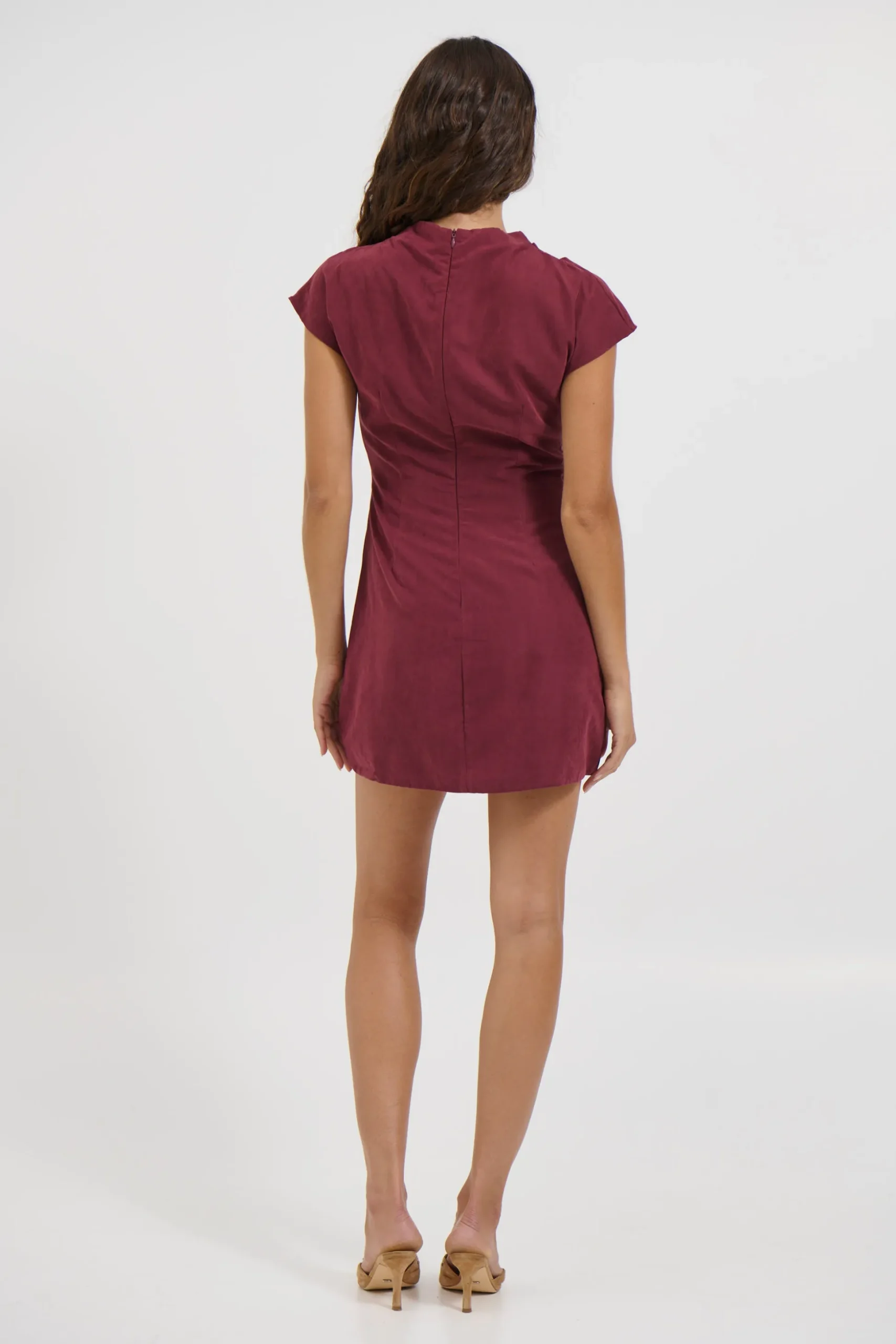 Ziah Mini Dress Wine